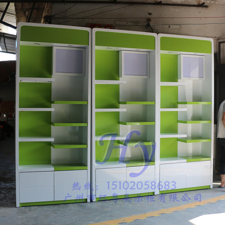 鞋子包包展示柜美容護(hù)膚貨架圖片