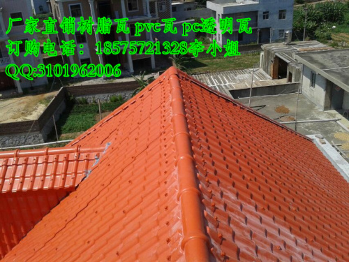 湖北仙桃仿古琉璃瓦，防腐樹脂瓦圖片