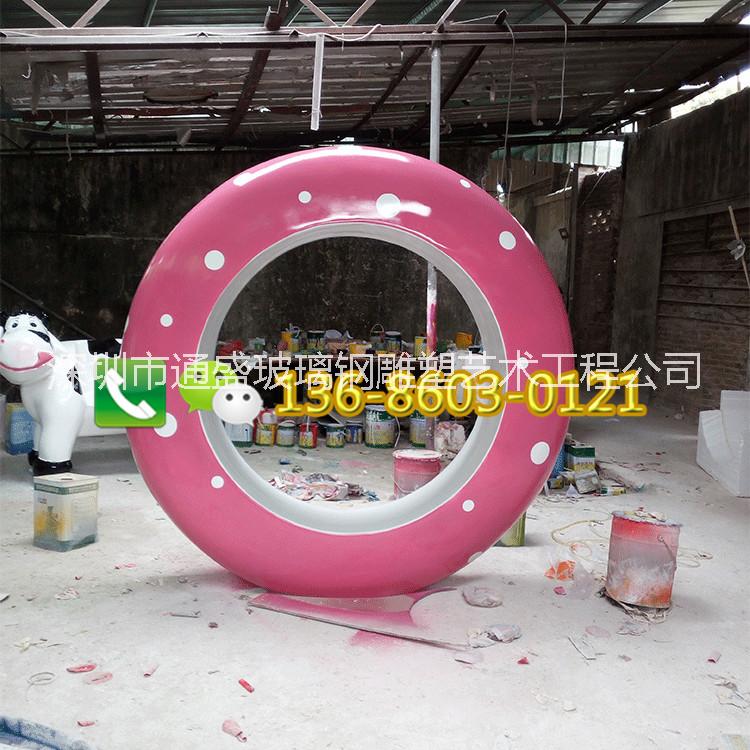 樹脂纖維圓形坐凳雕塑圖片/樹脂纖維圓形坐凳雕塑樣板圖 (1)