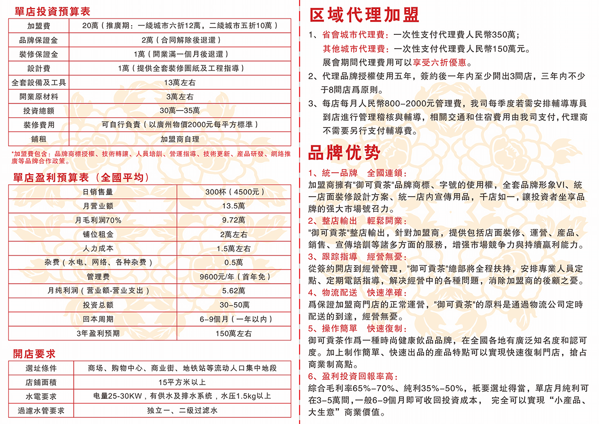 果茶大王饮品店加盟果茶大王饮品店加盟 御可贡茶加盟 2017饮品加盟