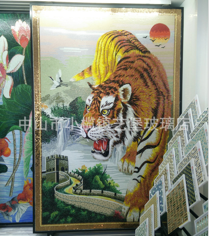 瓷磚電視背景墻圖片/瓷磚電視背景墻樣板圖 (1)
