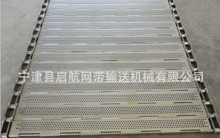 寧津?qū)I(yè)生產(chǎn)304不銹鋼鏈板輸送機鏈板廠家生產(chǎn)定制