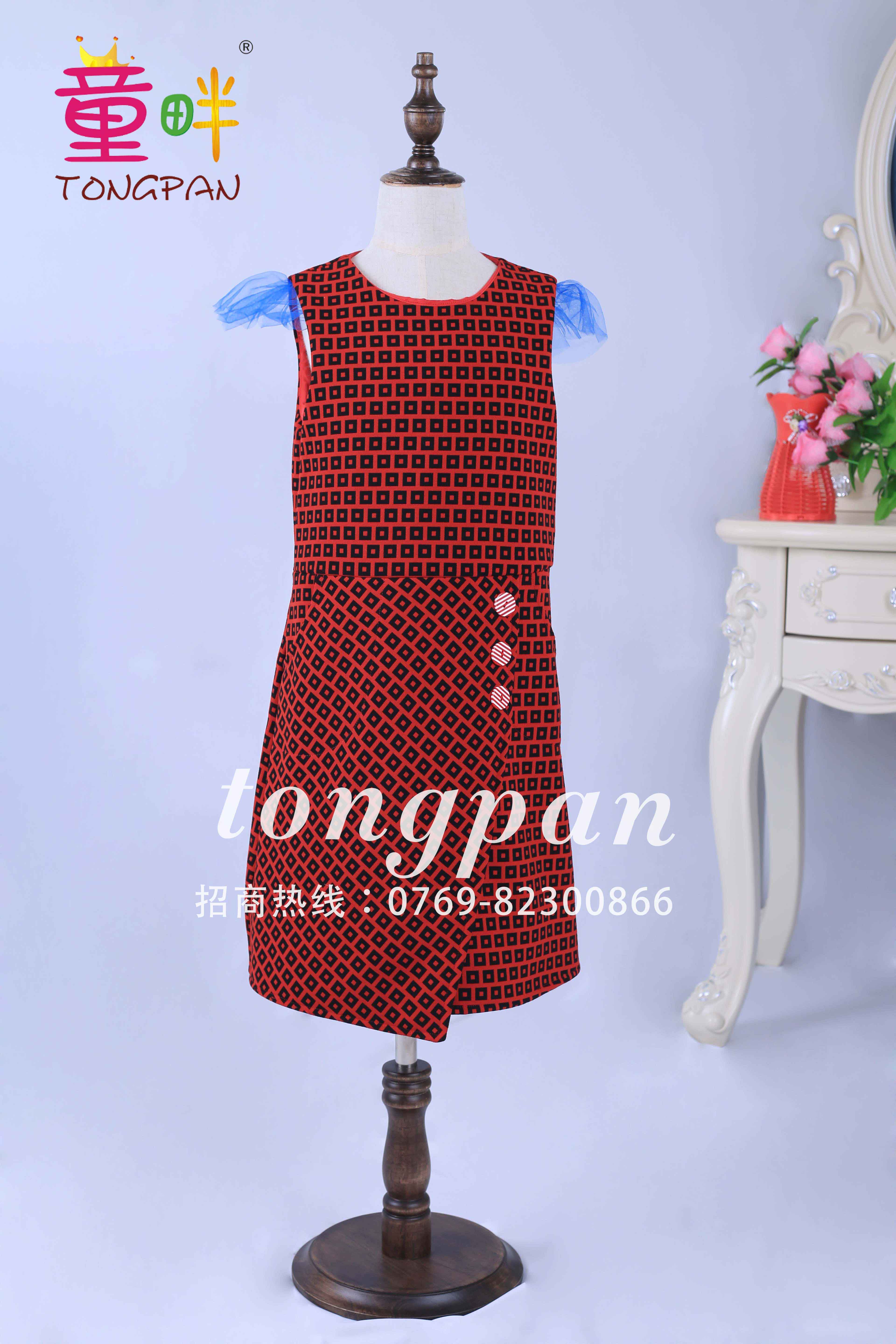 童畔兒童女童禮服*呆萌連衣裙直筒裙