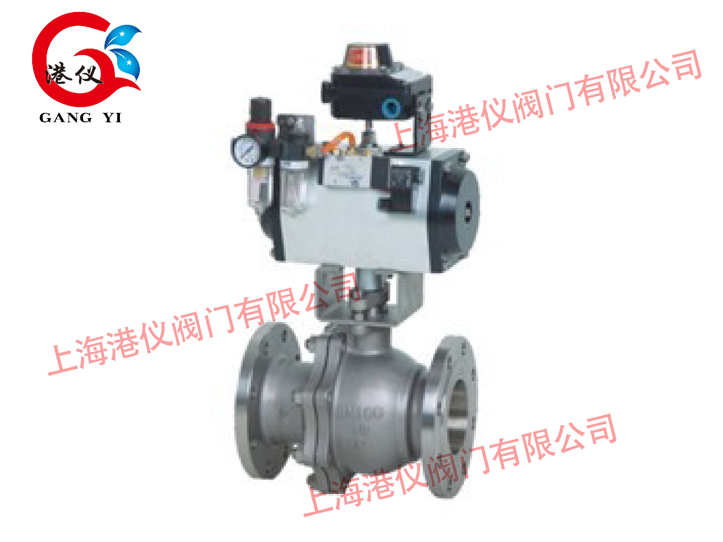 氣動法蘭球閥圖片