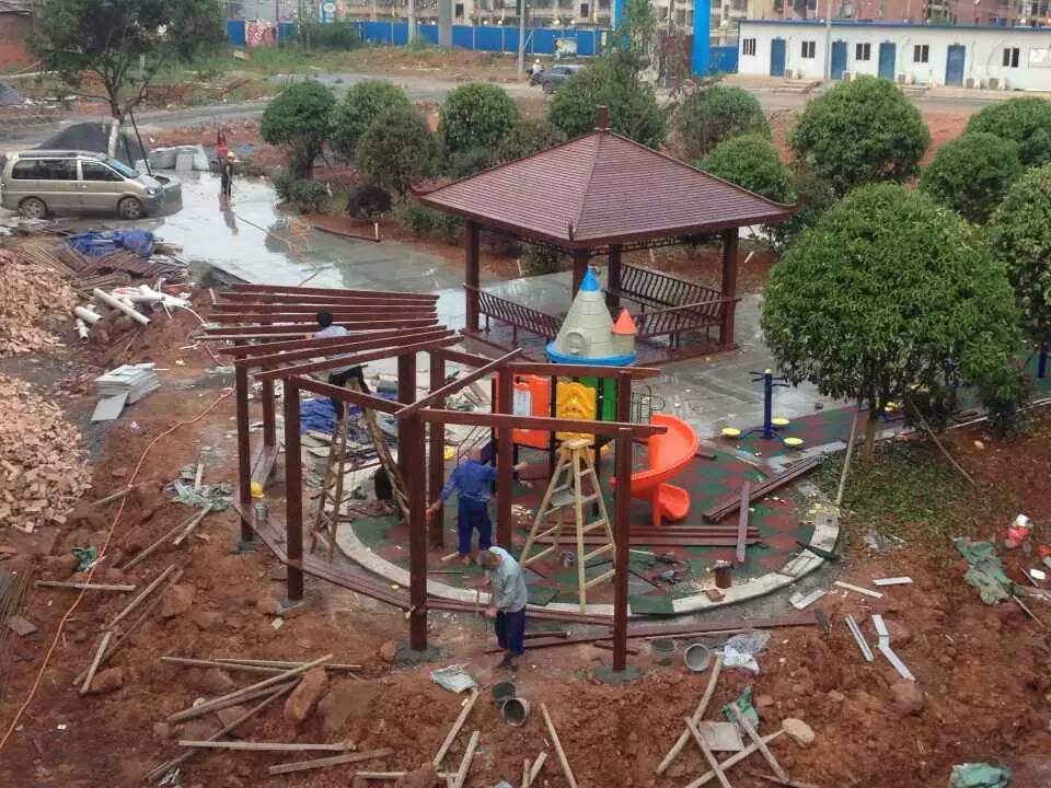 涼亭木屋，實木涼亭廠家直銷圖片