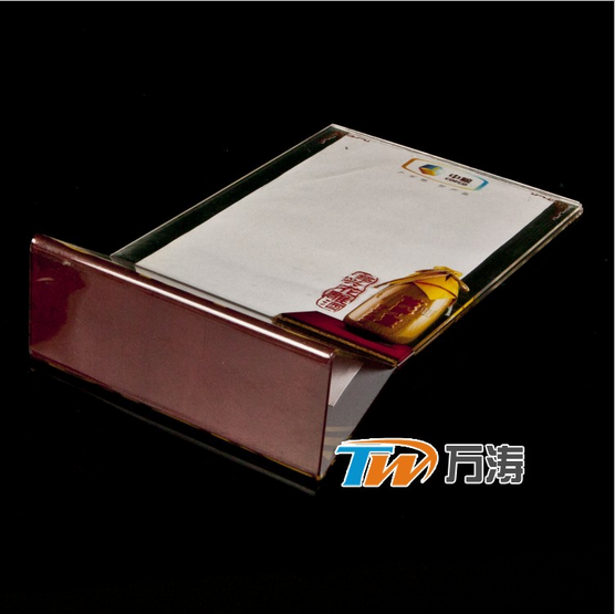 亞克力臺(tái)卡 Ｌ型有機(jī)玻璃展示桌牌 廣告臺(tái)牌 pvc三角牌 工作牌