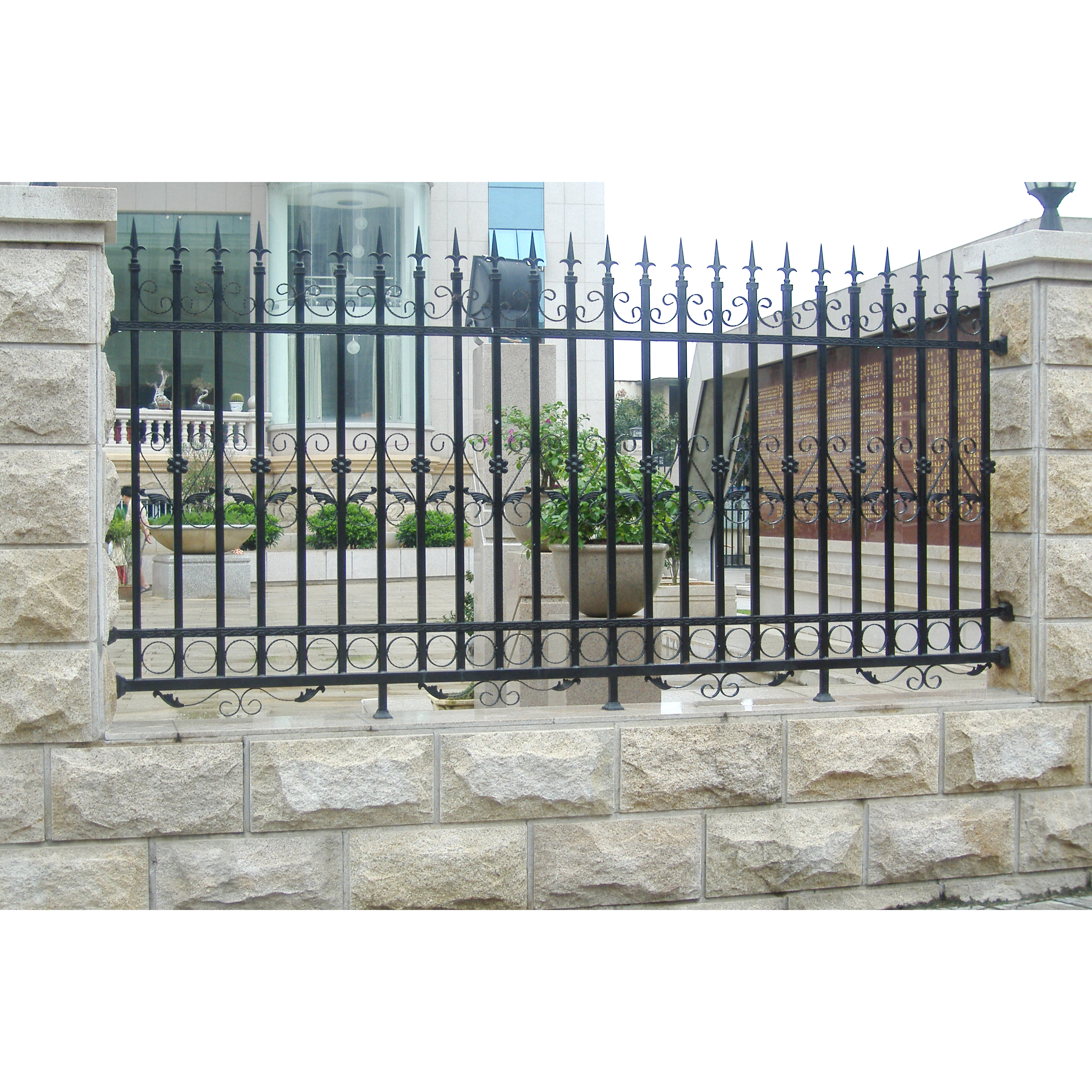 鐵藝護欄圍欄圖片/鐵藝護欄圍欄樣板圖 (3)