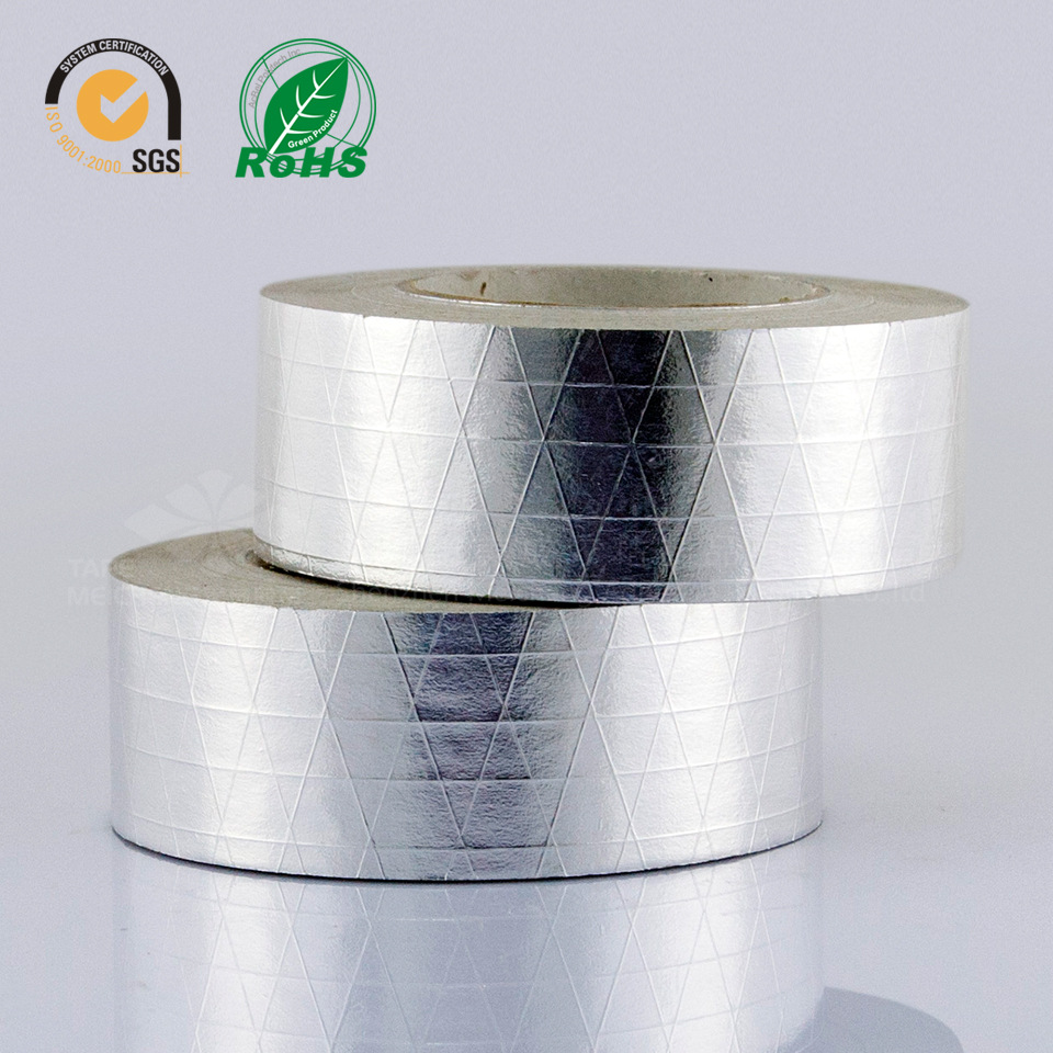 廠家直發(fā)夾筋鋁箔膠帶 保溫隔熱隔音網(wǎng)格紋鋁箔膠帶 鋁箔錫紙膠帶夾筋  夾筋鋁箔膠帶 網(wǎng)格紋鋁箔膠帶