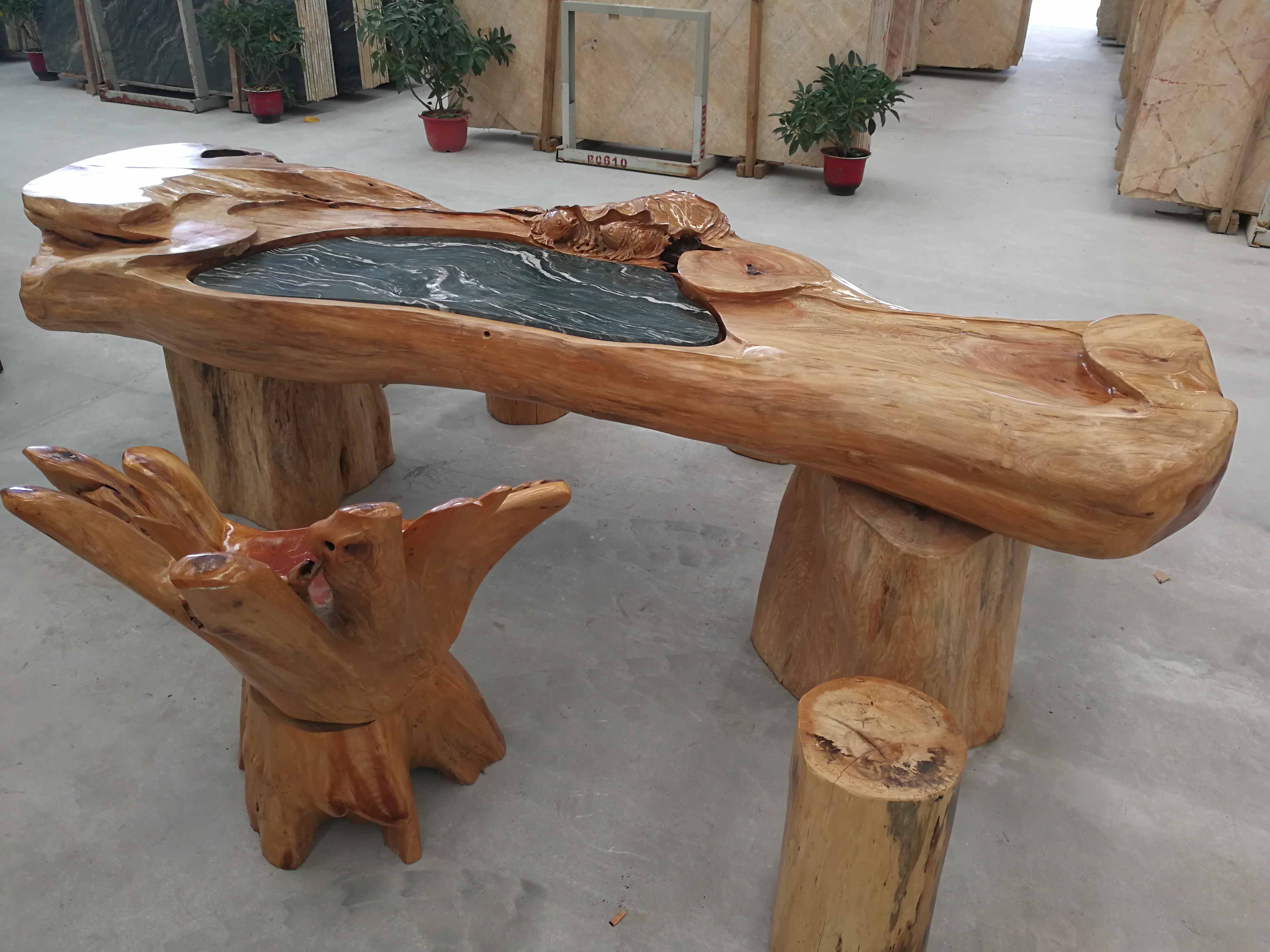 船木茶桌圖片/船木茶桌樣板圖 (1)