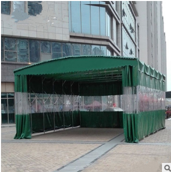 加腳輪大排檔帳篷圖片