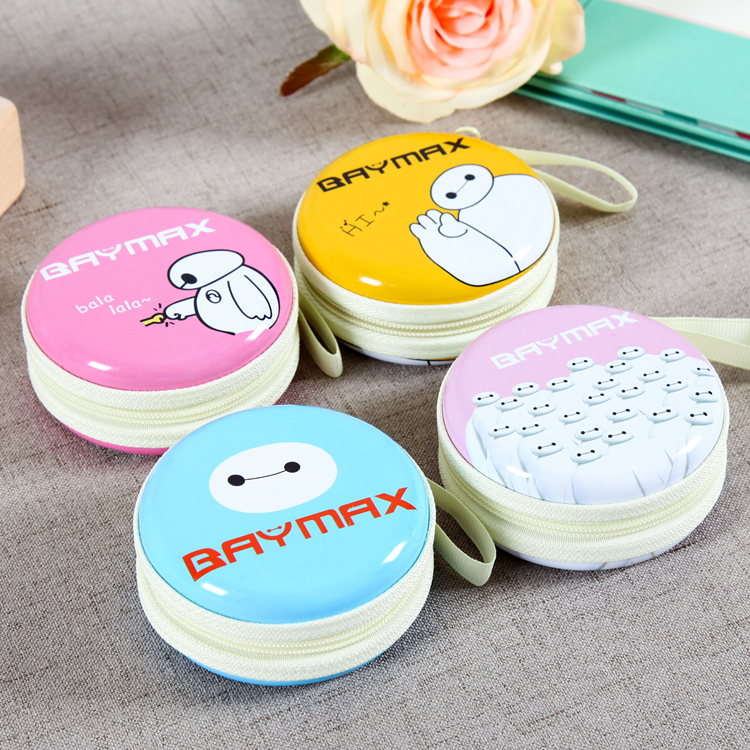 大白零錢包 大白卡通錢包廠家 可愛零錢包元素女孩散錢包