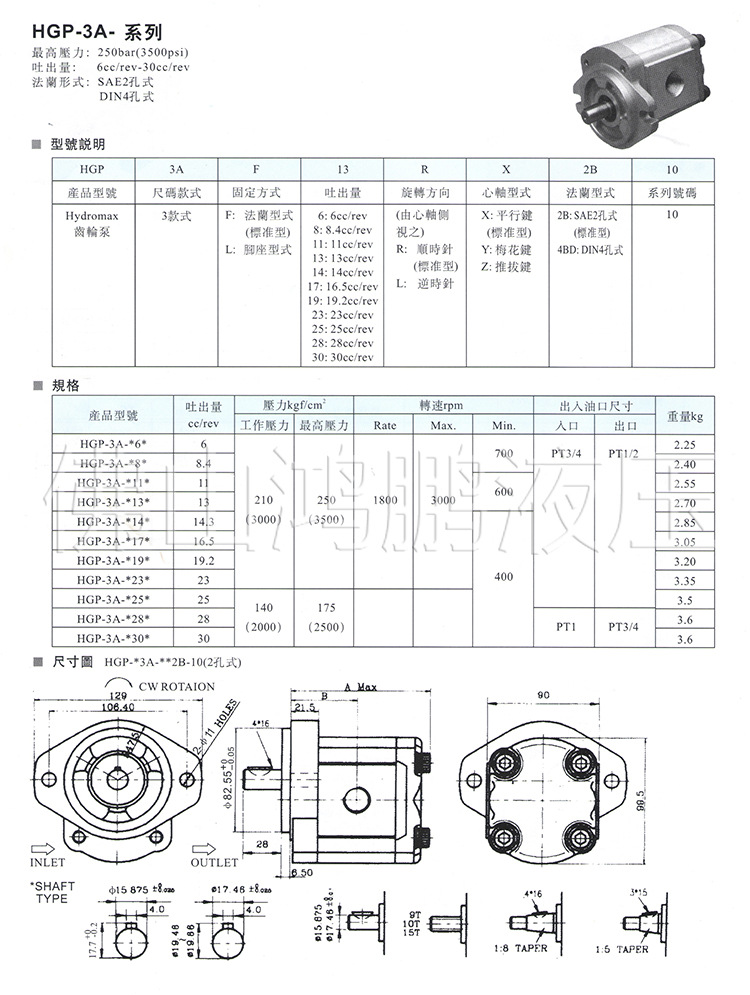 液壓齒輪泵圖片/液壓齒輪泵樣板圖 (3)