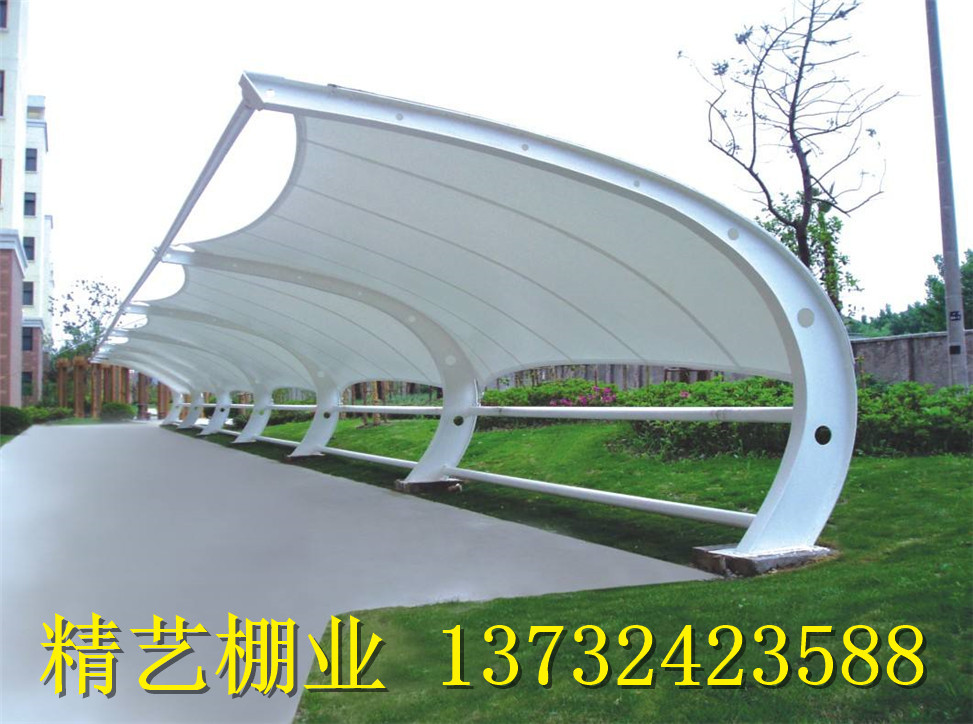 膜結(jié)構(gòu)車(chē)棚圖片/膜結(jié)構(gòu)車(chē)棚樣板圖 (3)