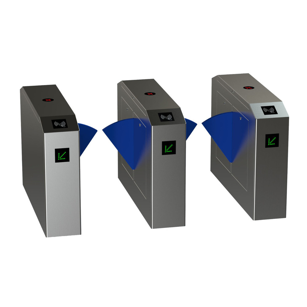 智能紅外人臉識(shí)別刷卡捷恒安JHA301橋式斜面翼閘