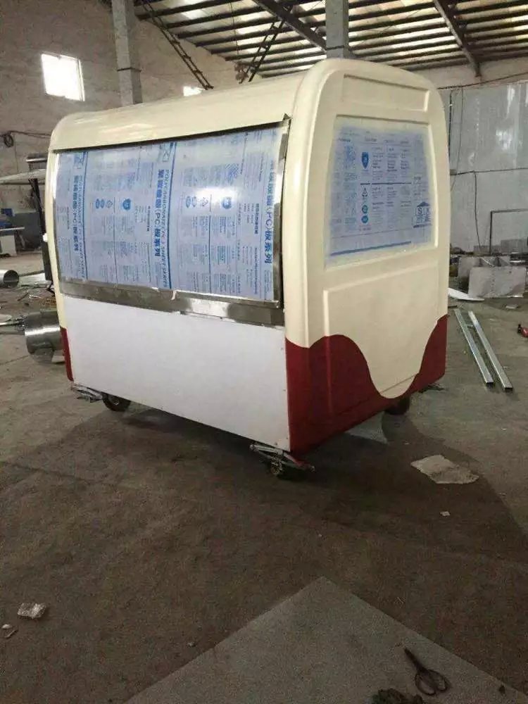 四輪美食小吃車圖片