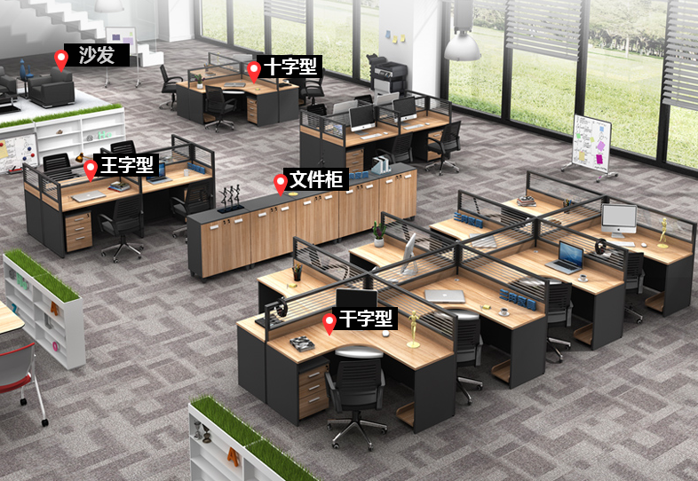 天津屏風(fēng)辦公桌價錢 屏風(fēng)辦公家具圖片