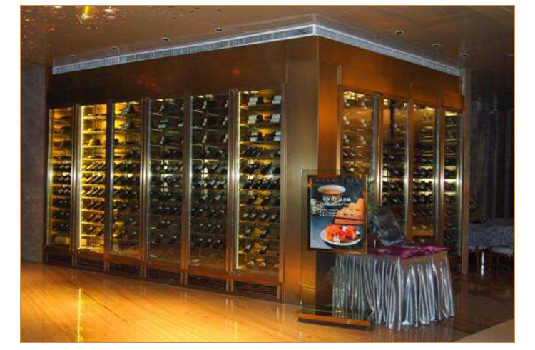 福建不銹鋼酒柜定制廠家圖片