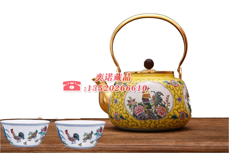 《吉祥三寶銅胎畫(huà)琺瑯》壺、圖片/《吉祥三寶銅胎畫(huà)琺瑯》壺、樣板圖 (2)