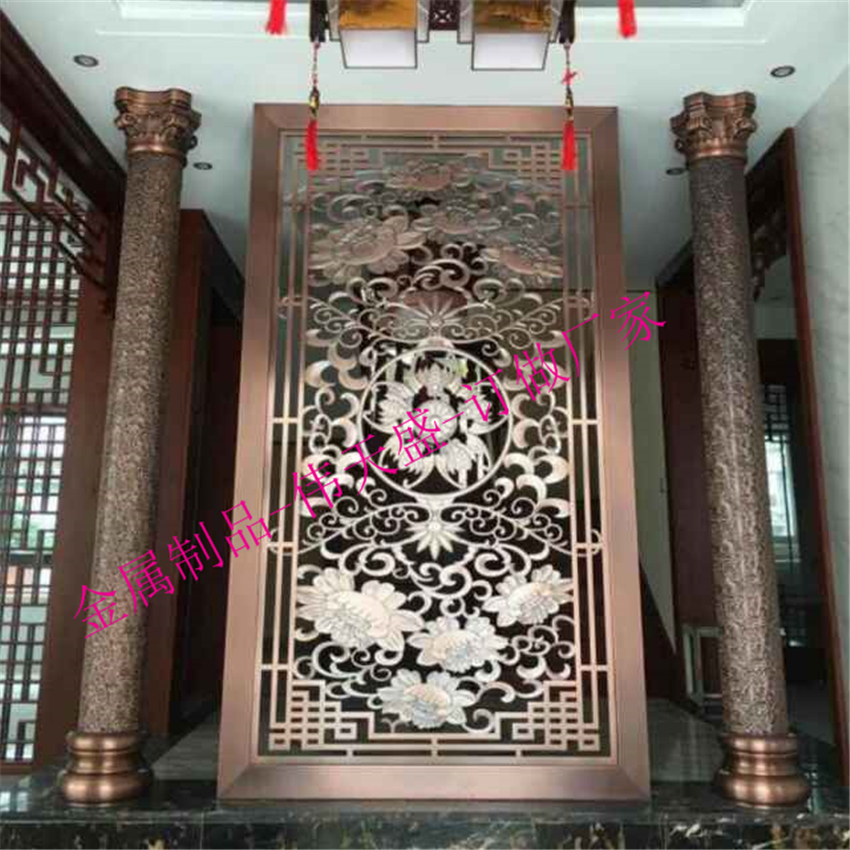 金屬不銹鋼屏風(fēng) 不銹鋼花格。隔斷。屏風(fēng)