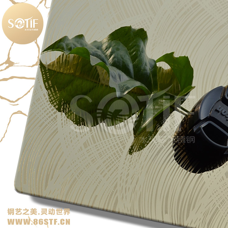 北京電梯裝飾不銹鋼鏡面鈦金蝕刻板扇形發(fā)絲不銹鋼裝飾板
