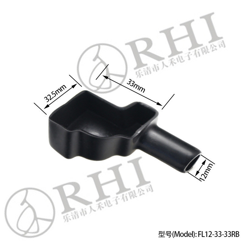 人禾/RHI電瓶夾保護(hù)套,黑色夾子保護(hù)套