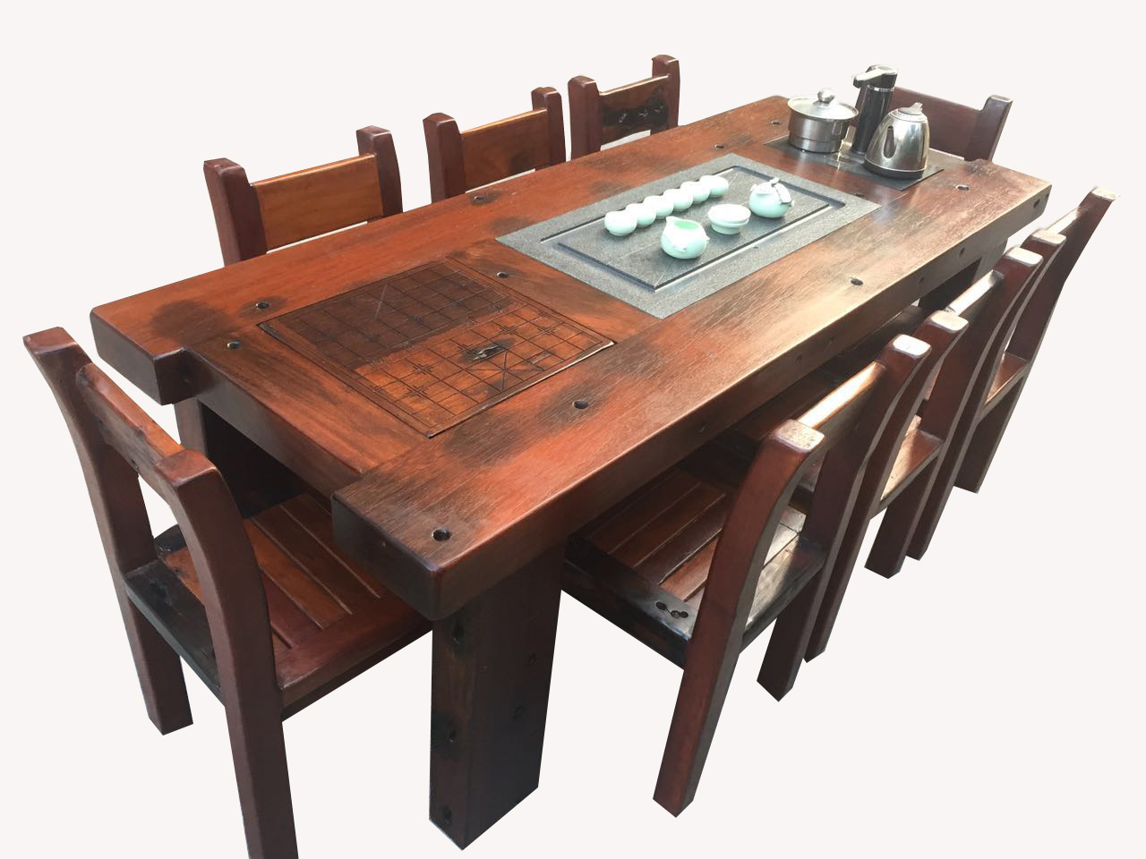 老船木茶桌圖片/老船木茶桌樣板圖 (2)