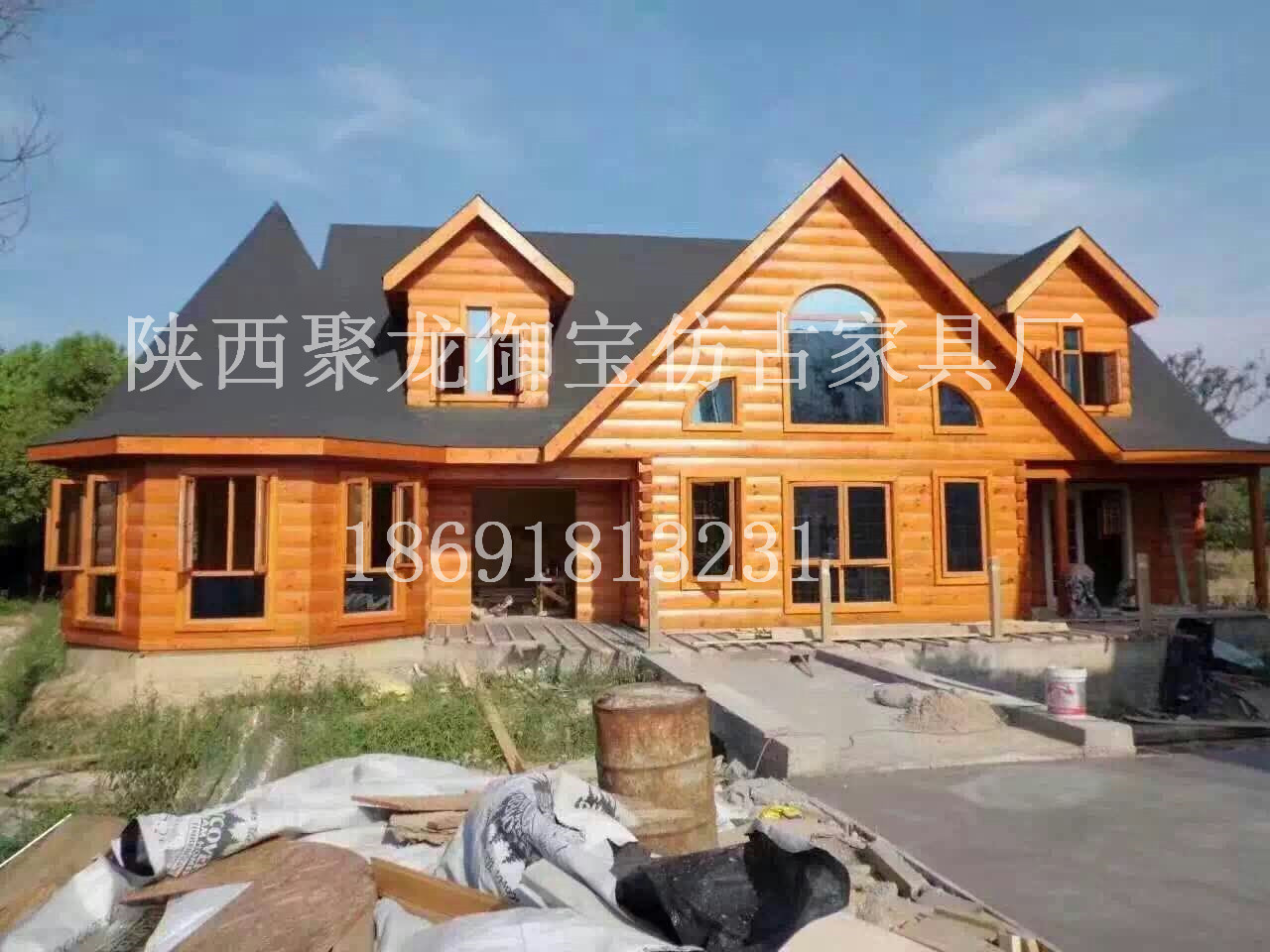 西安木屋別墅，木屋會(huì)所，木屋建造圖片