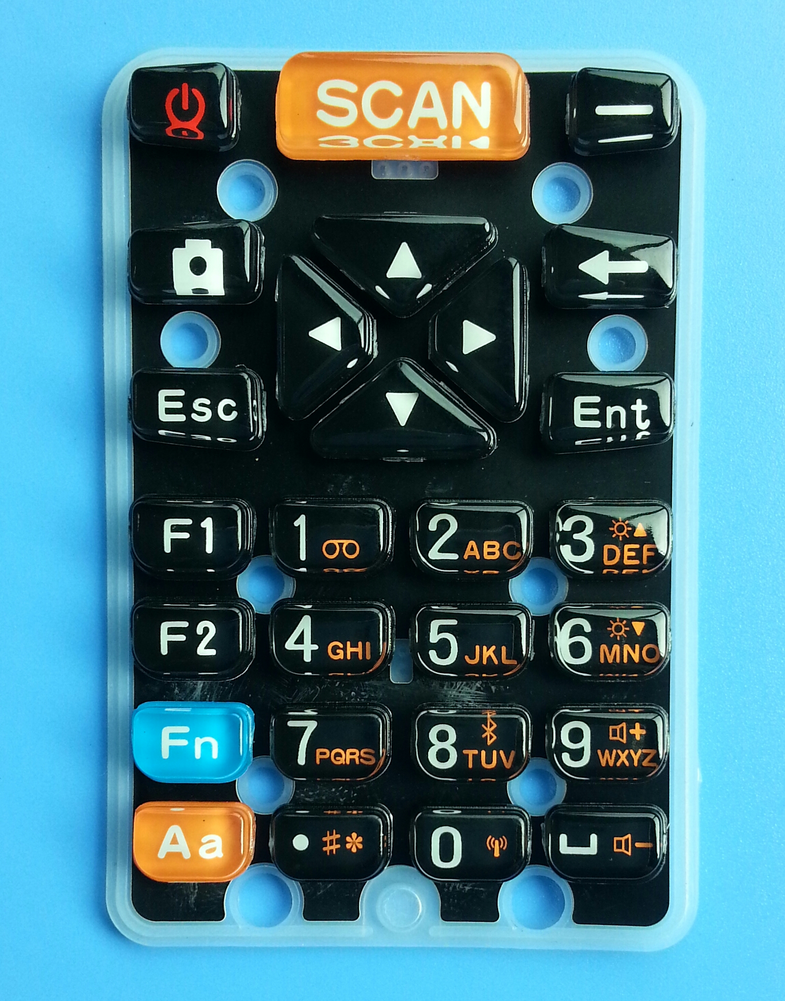 塑膠按鍵噴油鐳雕加工