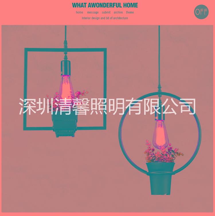 綠色植物燈圖片