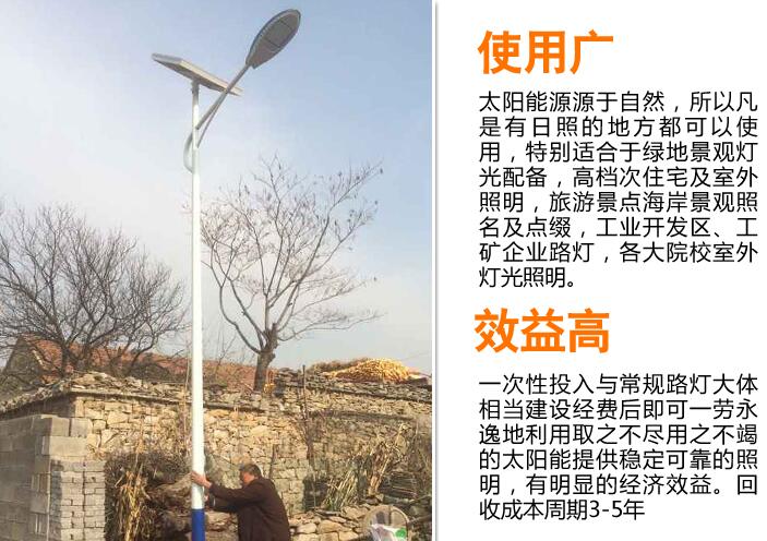 8米40W太陽能路燈圖片/8米40W太陽能路燈樣板圖 (3)