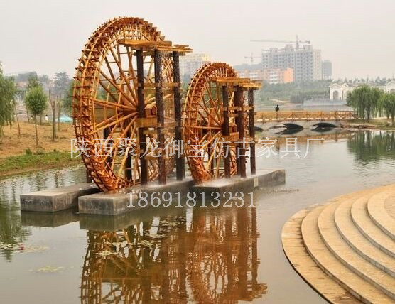 西安腳踏式水車，景觀水車，