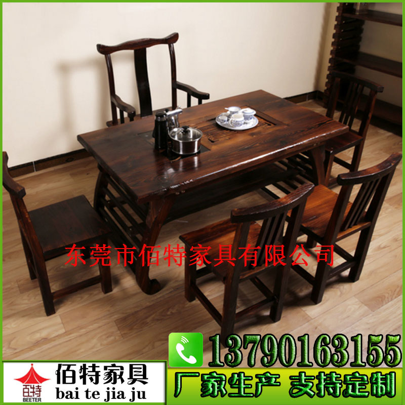 碳化木桌椅 可定制 廠家直銷