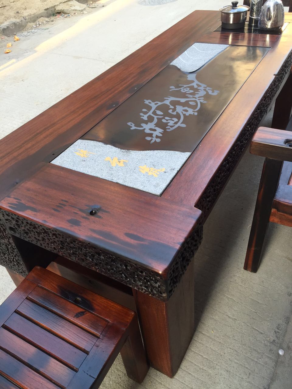 老船木龍骨茶桌圖片/老船木龍骨茶桌樣板圖 (4)