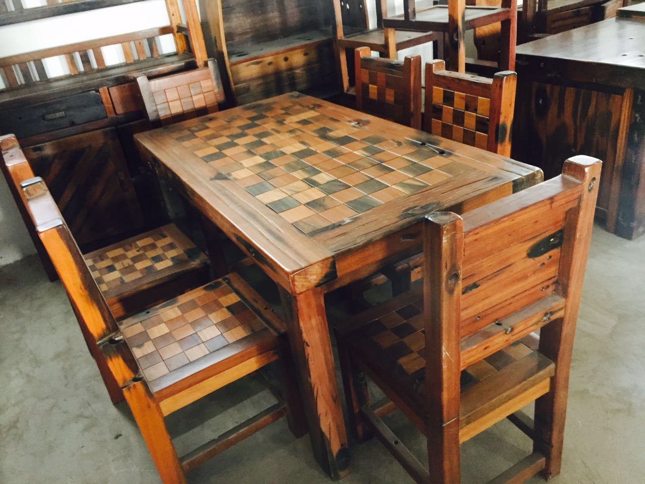 船木餐桌圖片/船木餐桌樣板圖 (1)