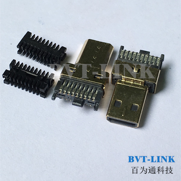 HDMI D TYPE公头焊线式图片