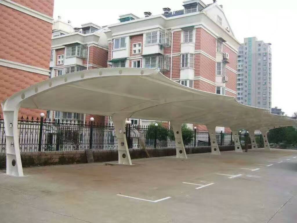 膜結(jié)構(gòu)汽車(chē)棚圖片/膜結(jié)構(gòu)汽車(chē)棚樣板圖 (4)