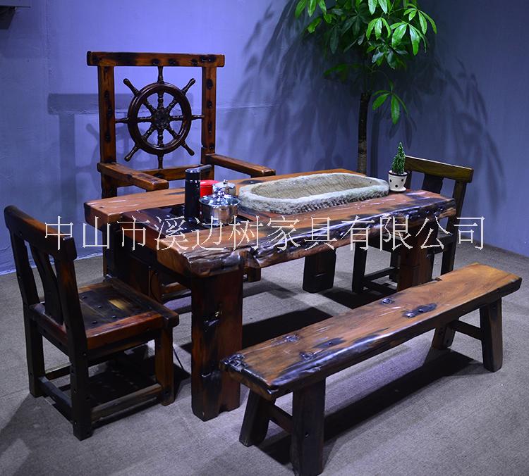 老船木龍骨茶幾圖片/老船木龍骨茶幾樣板圖 (3)