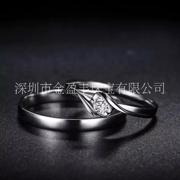 18k金鉆石情侶對戒圖片/18k金鉆石情侶對戒樣板圖 (2)