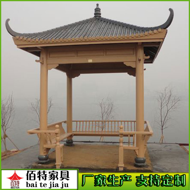 戶外防腐木涼亭圖片/戶外防腐木涼亭樣板圖 (2)