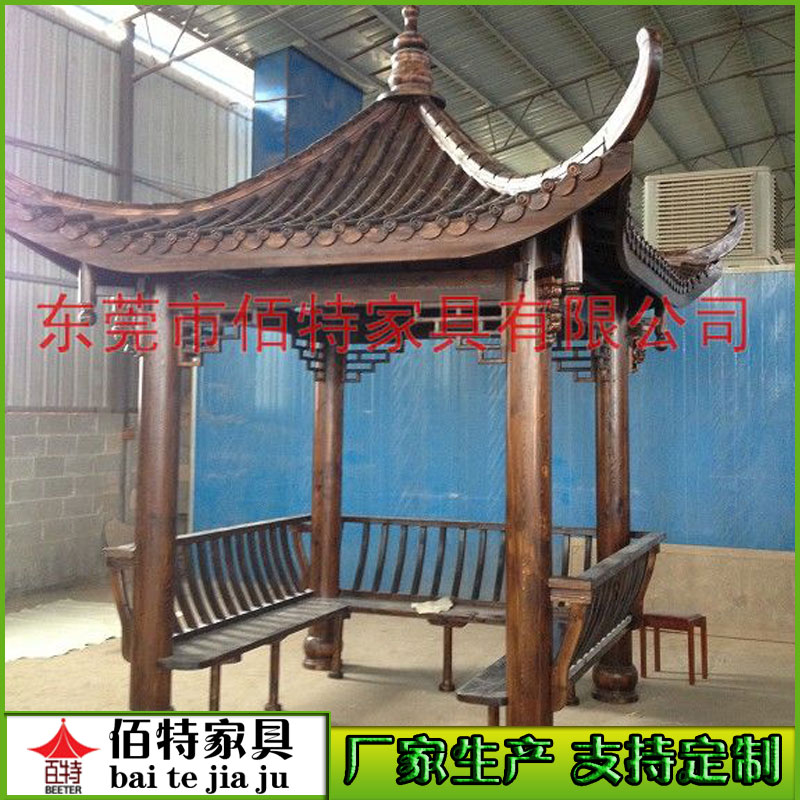 戶外防腐木涼亭圖片/戶外防腐木涼亭樣板圖 (4)