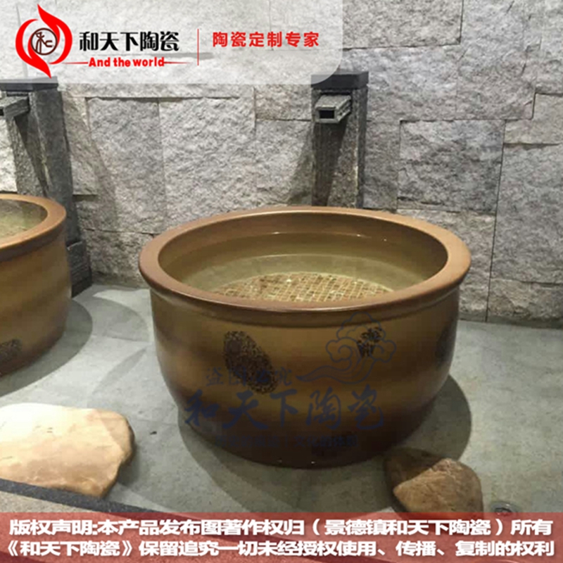 陶瓷洗浴大水缸圖片/陶瓷洗浴大水缸樣板圖 (1)