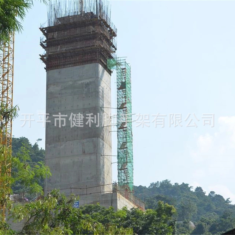 橋梁施工腳手架建筑 工程爬梯圖片/橋梁施工腳手架建筑 工程爬梯樣板圖 (1)