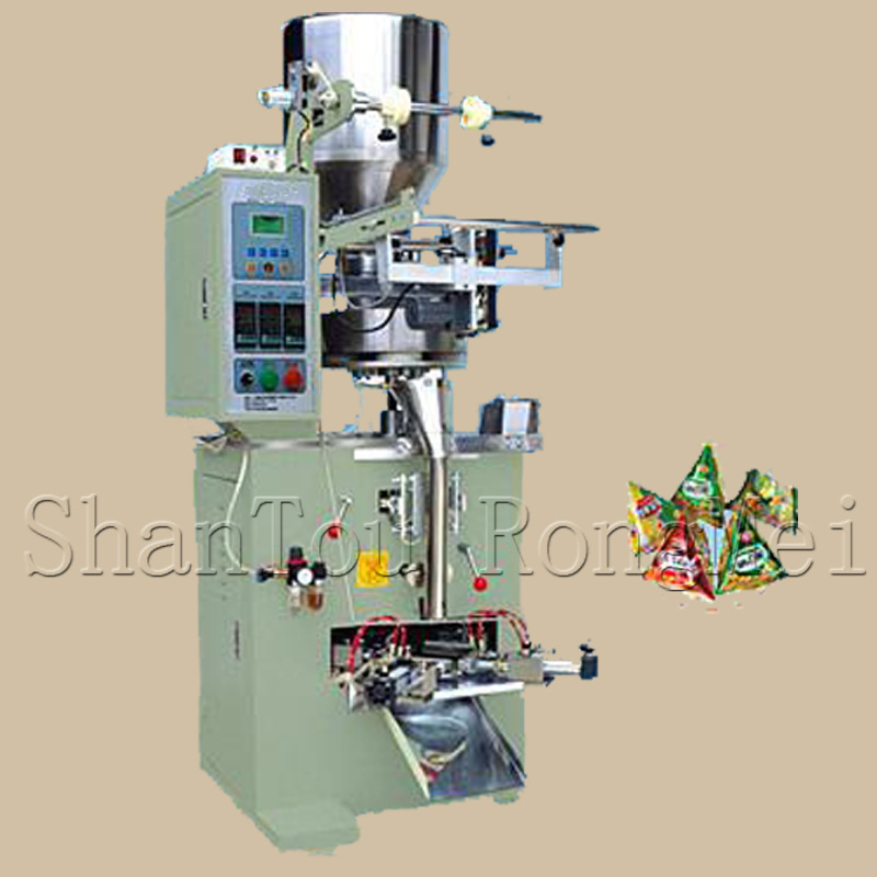 三角包包装机 尼龙三角包包装机 颗粒三角包包装机 三角包内外袋包装机图片