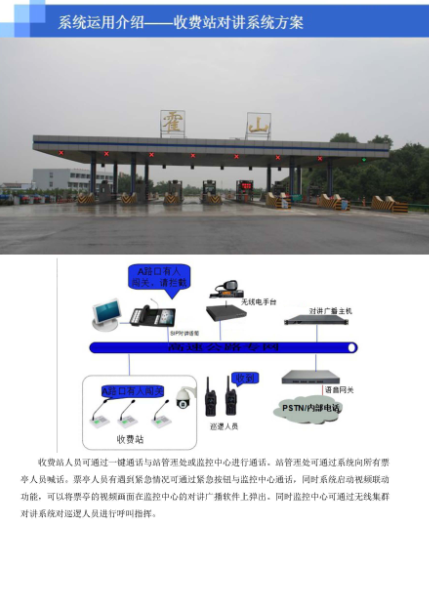 收費(fèi)站對(duì)講系統(tǒng)方案 IP戶外免提圖片