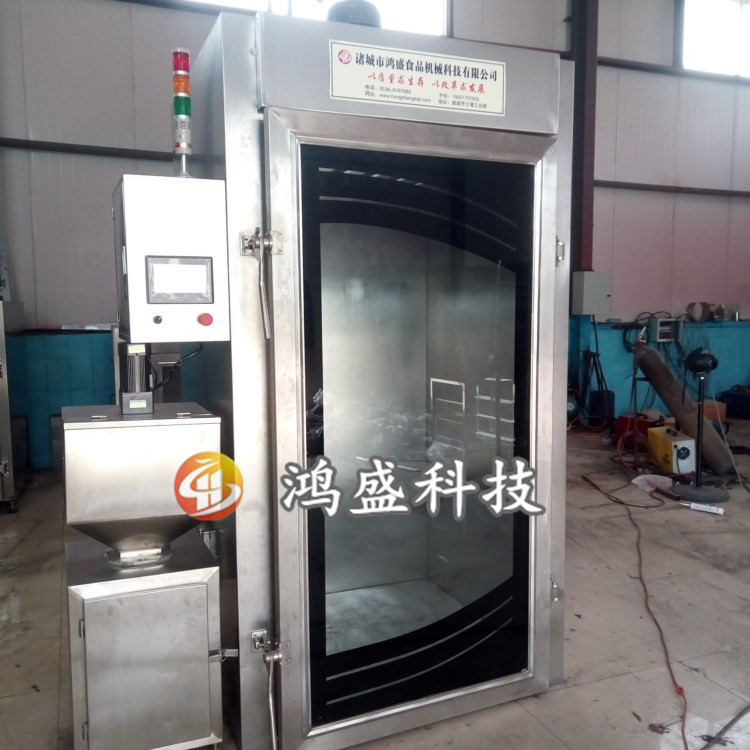 邢臺豆干煙熏爐_豆干煙熏爐使用步驟_鴻盛食品機(jī)械(優(yōu)質(zhì)商家) 豆干煙熏爐簡介