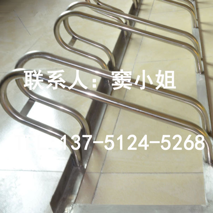 不銹鋼自行車停車架圖片/不銹鋼自行車停車架樣板圖 (4)
