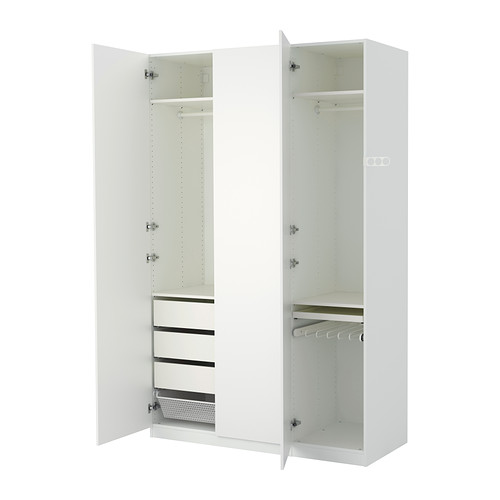 白色實(shí)木克思品牌衣柜