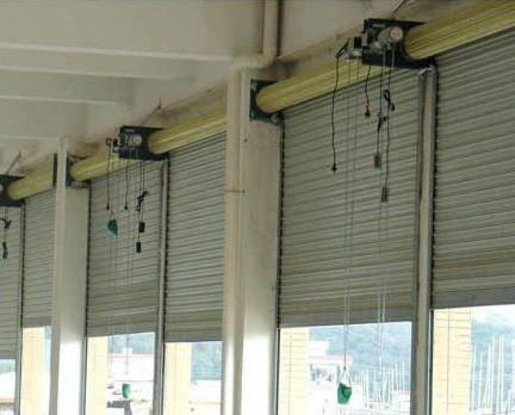 電動彩鋼卷閘門圖片/電動彩鋼卷閘門樣板圖 (2)