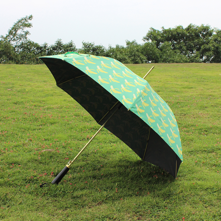 龙岗香蕉印花晴雨伞定做 直杆伞LOGO定制  广告雨伞批发图片