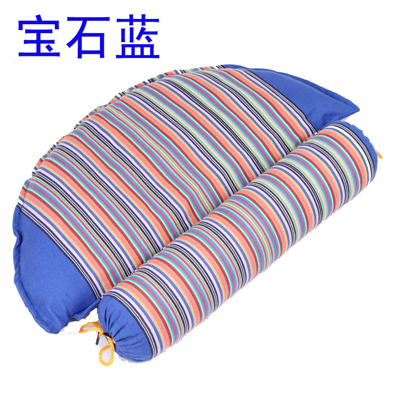 純棉粗布頸椎枕 純棉粗布頸椎枕蕎麥殼保健枕頭